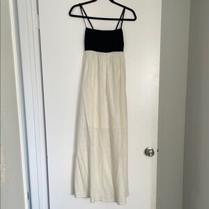 Abercrombie Black and Cream Maxi Dress